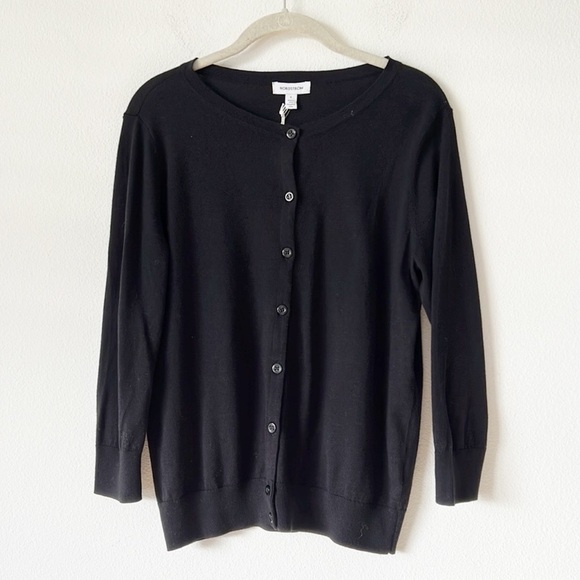 Nordstrom Black cardigan Sweater Size Small - Picture 4 of 16